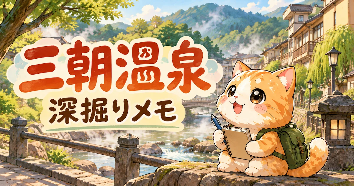 湯め活びより三朝温泉考察編のアイキャッチ画像
