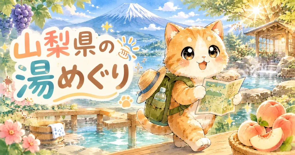 湯め活びより山梨県夏のアイキャッチ画像