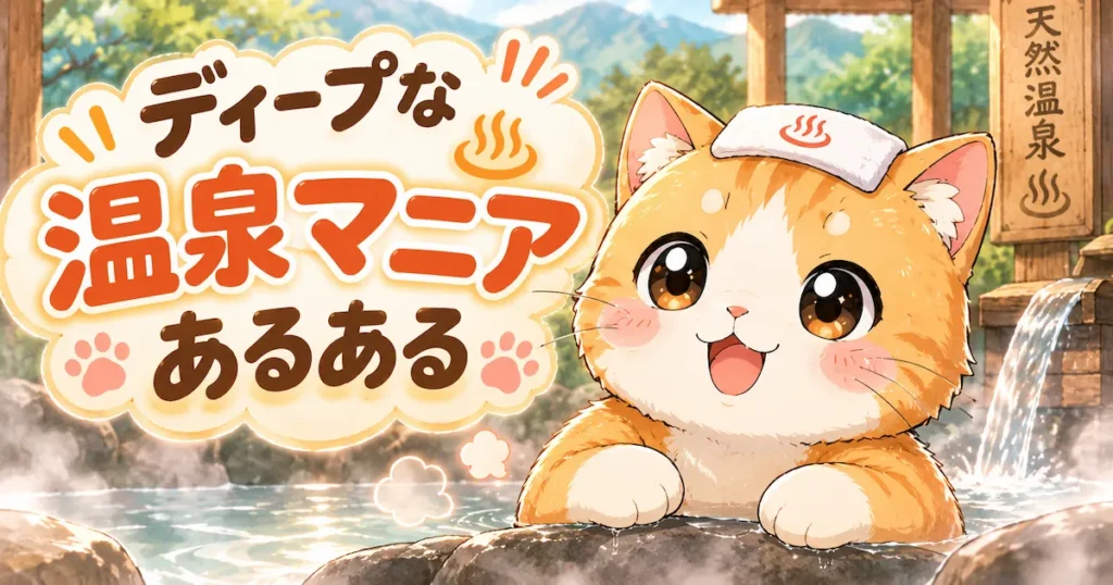 ディープな温泉マニアあるあるのアイキャッチ画像