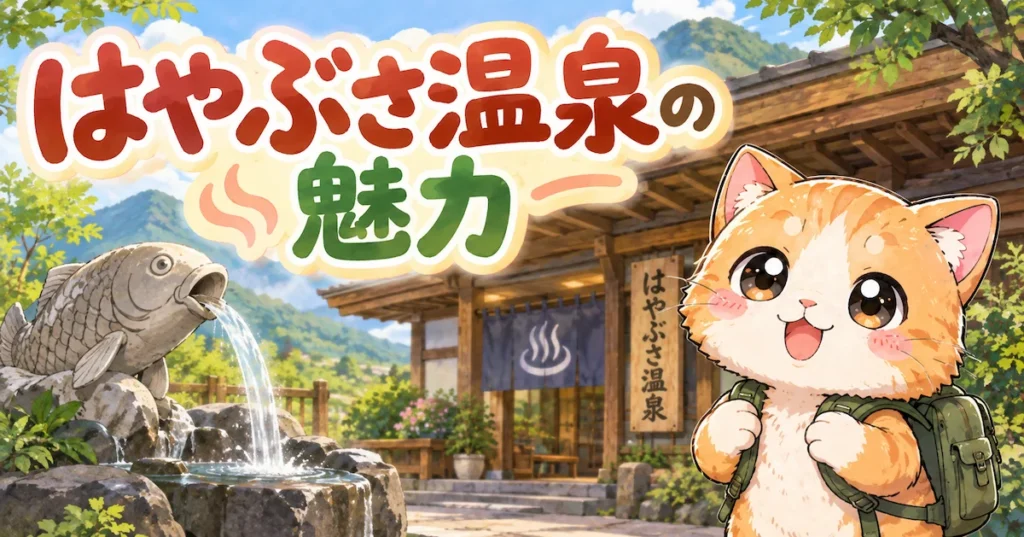 湯め活びよりはやぶさ温泉の魅力アイキャッチ画像