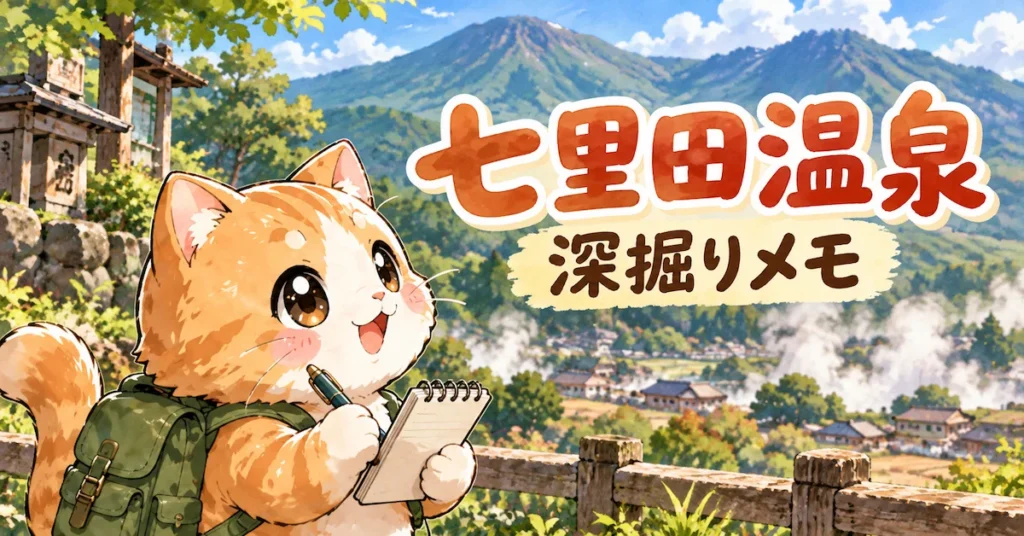 湯め活びより七里田温泉考察編のアイキャッチ画像