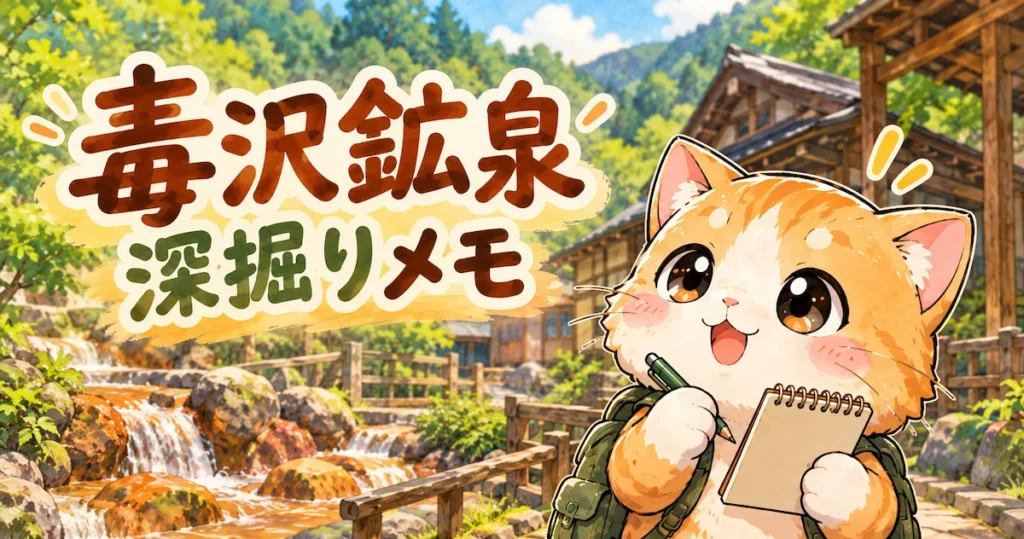 湯め活びより毒沢鉱泉考察編のアイキャッチ画像