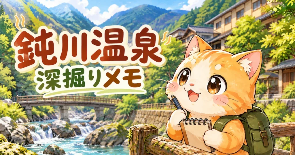 湯め活びより鈍川温泉考察編のアイキャッチ画像